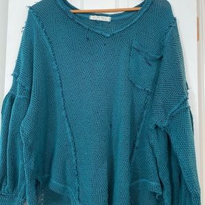 Free People Teal Tunic  (Large)